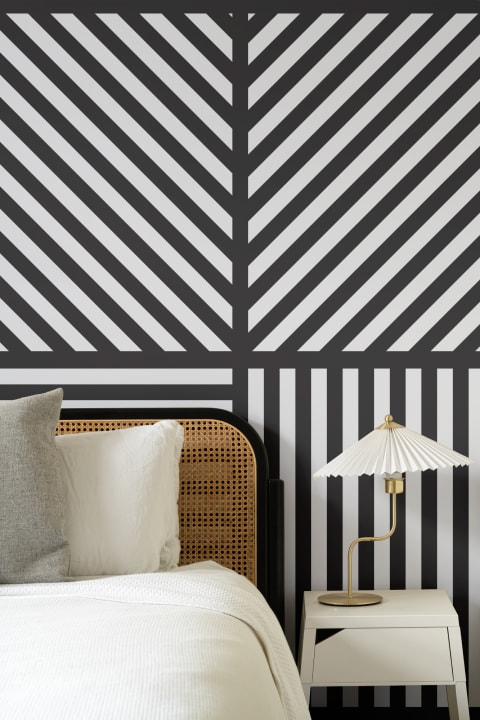 Diom Square Striped Wallpaper Mural