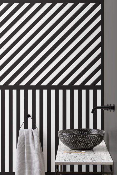Diom Square Striped Wallpaper Mural