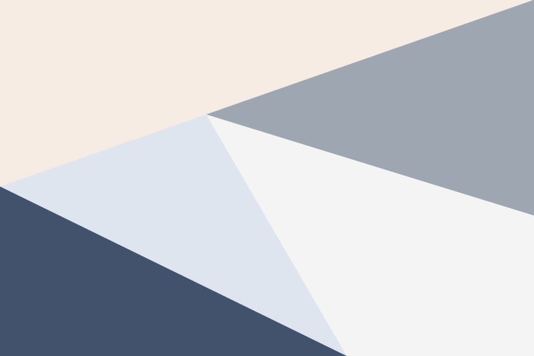Blue Oversized Geometric Wallpaper Mural