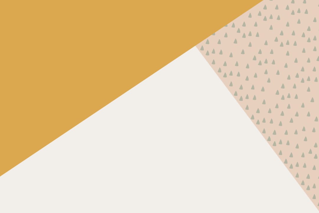 Mural Papel Pintado Figuras Geométricas con Triángulos Grandes en Amarillo Mostaza y Blanco