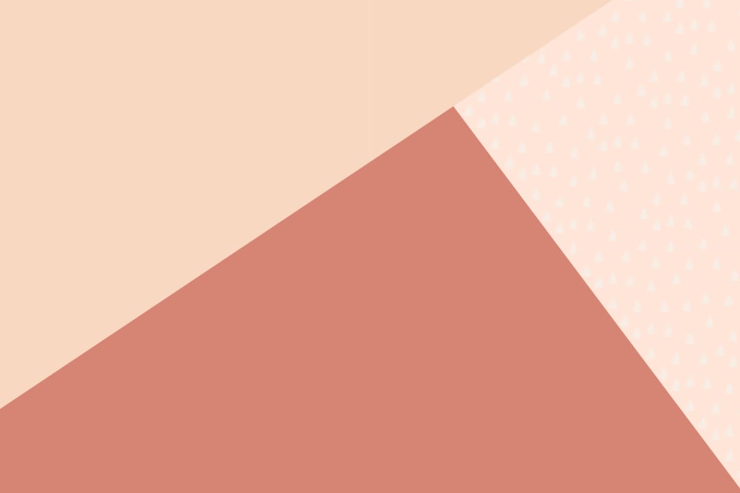 Mural Papel Pintado Formas Geométricas de Triángulos Grandes en Rojo Rosa y Crema