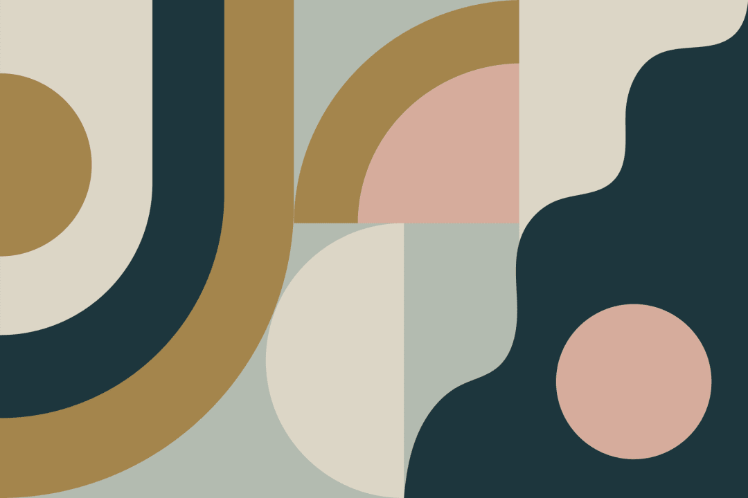 albastru marin Retro Geometric Pattern Abstract murale