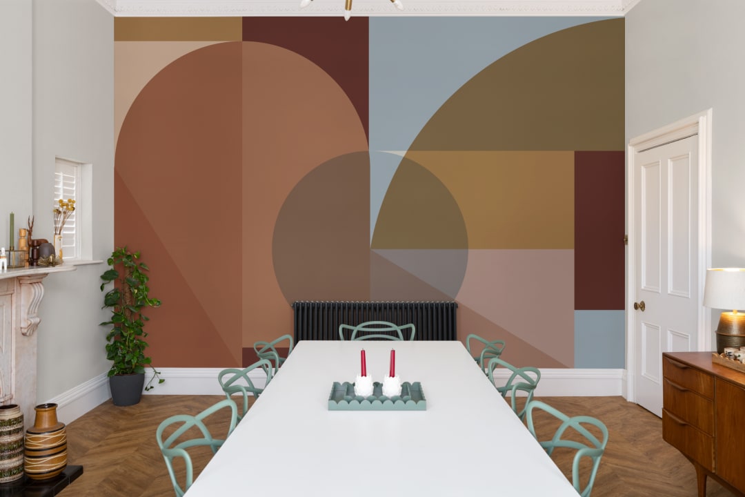 Multicolor Geometric Modern Abstract Wall Mural