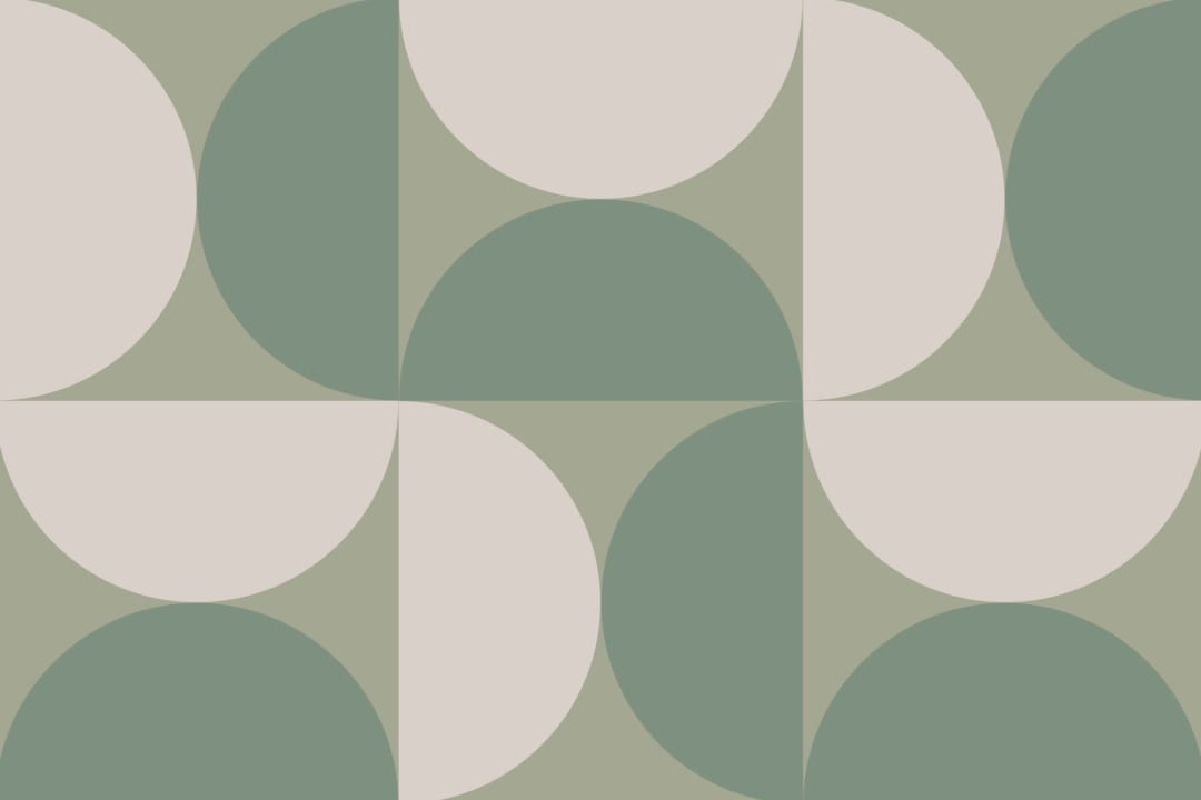 Verde Circle Geometric Wallpaper Mural