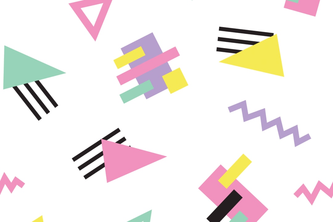 Geometric 90s Wallpaper Mural