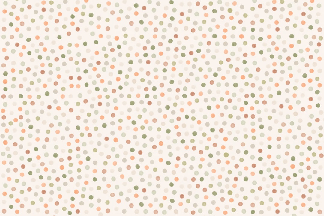 Neutral Tone Watercolor Polka Dot Wallpaper Mural