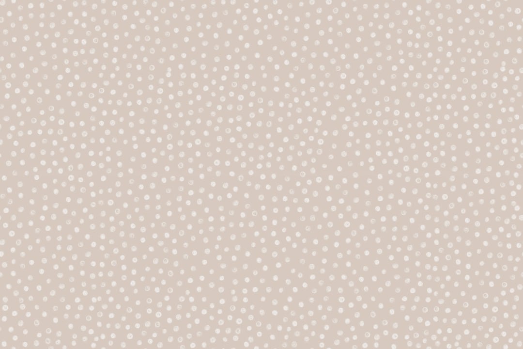 Cream Illustrated Polka Dot Wallpaper Mural