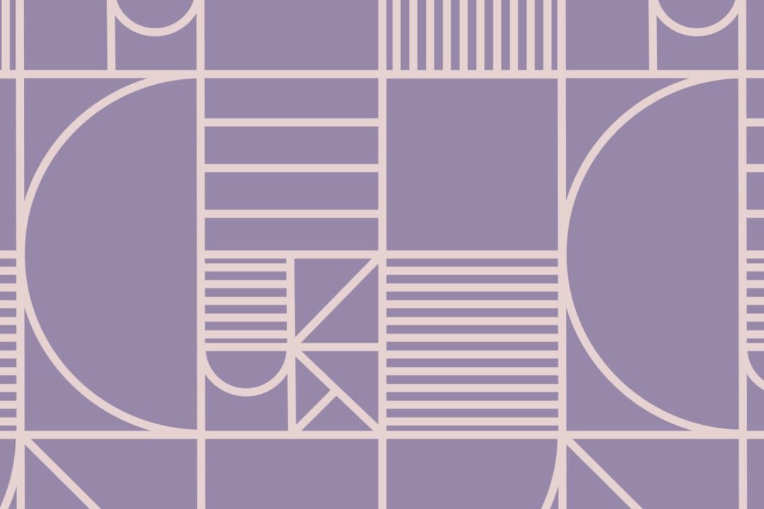 Purple Abstract Geometric Lines Repeat Pattern Wallpaper