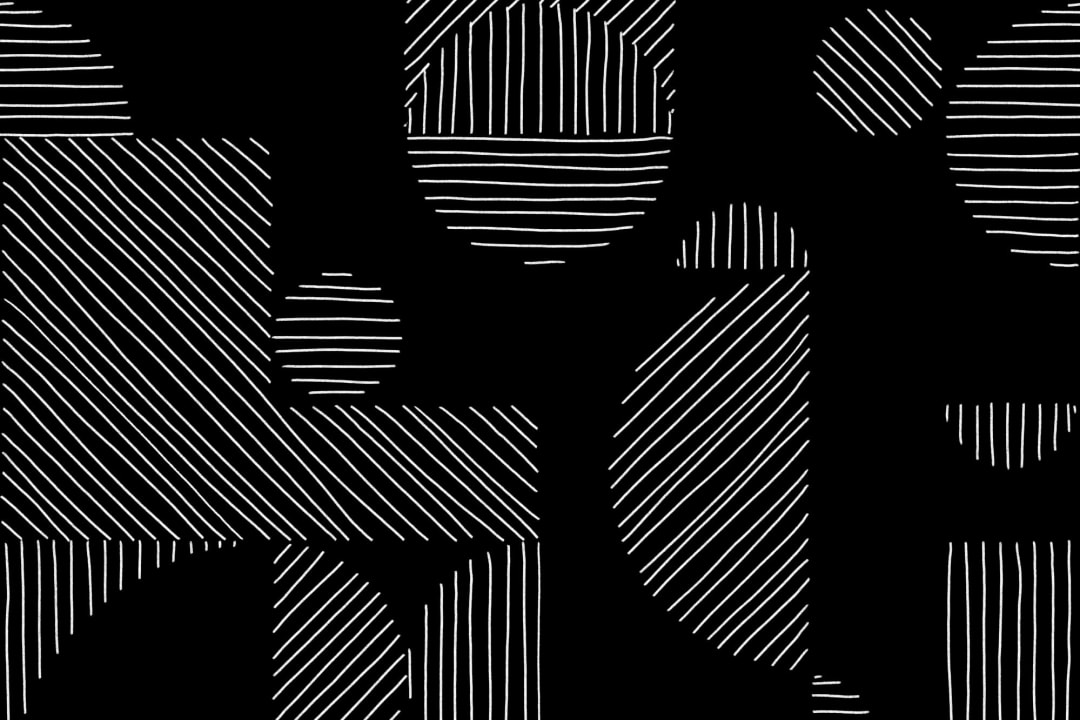 Papel Pintado Formas Geométricas en Blanco y Negro