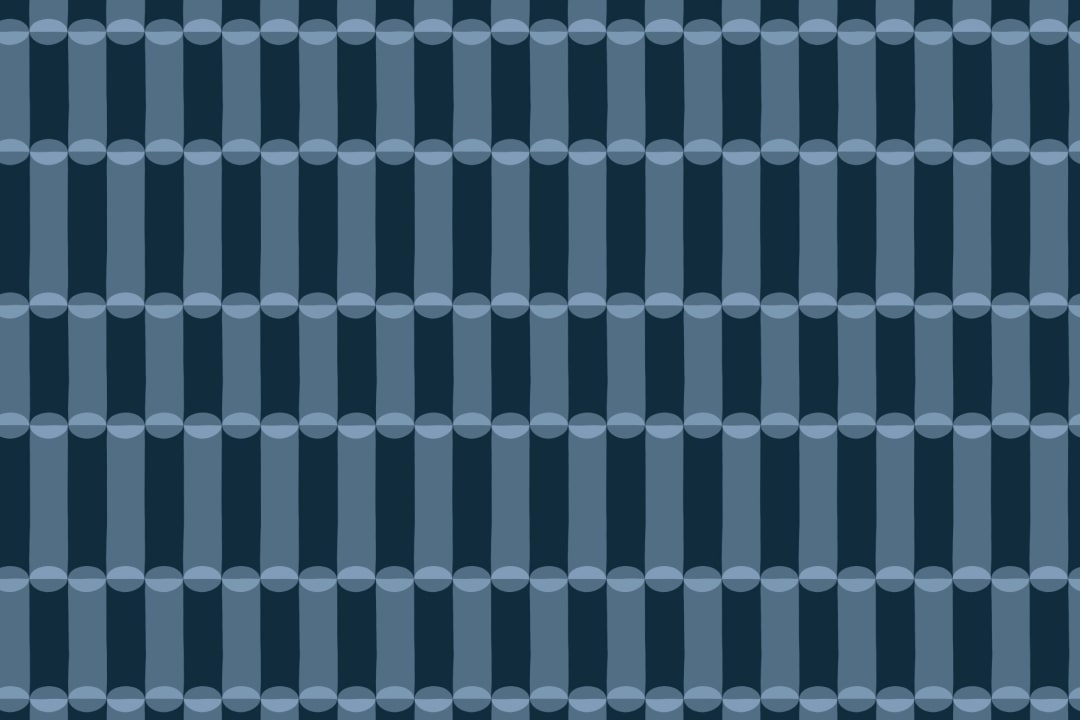 Albastru Retro Geometric Pattern murale