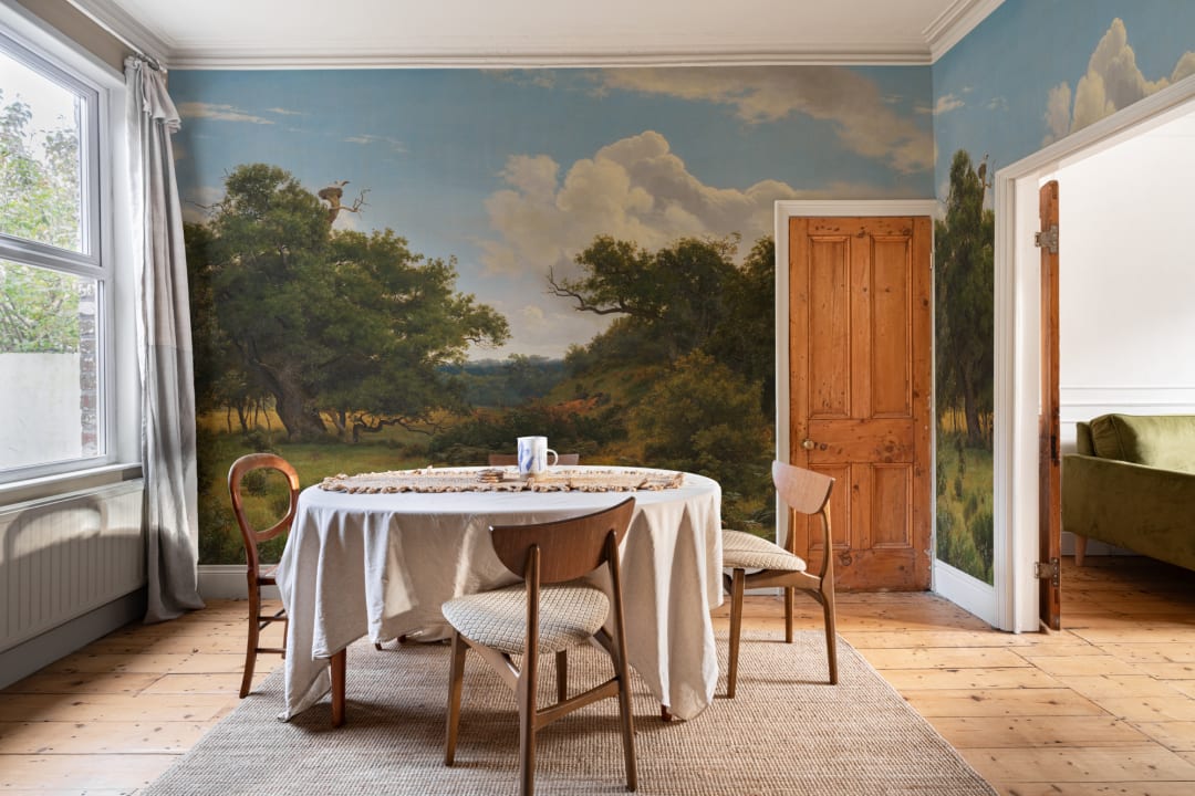 Classic Countryside Landscape Wall Mural Doe Glade by P. C. Skovgaard