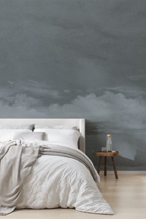 Navy John Constable Sunset Painting Mural