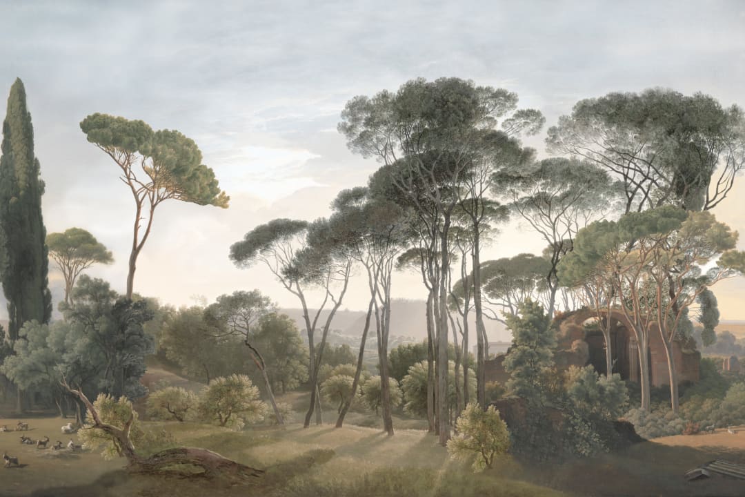 Tivoli Forest Landscape Painting Fototapet