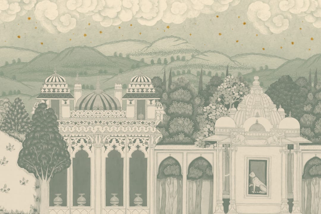 Krikand Temple Valley Landscape Fototapet