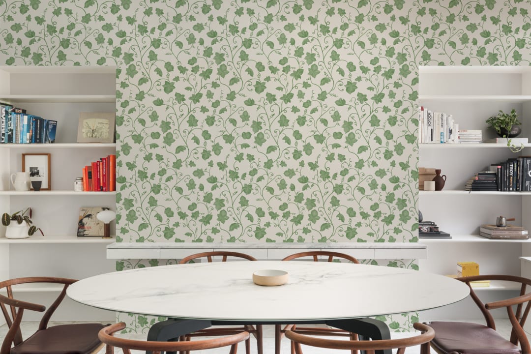 Green Cute Ivy Wallpaper
