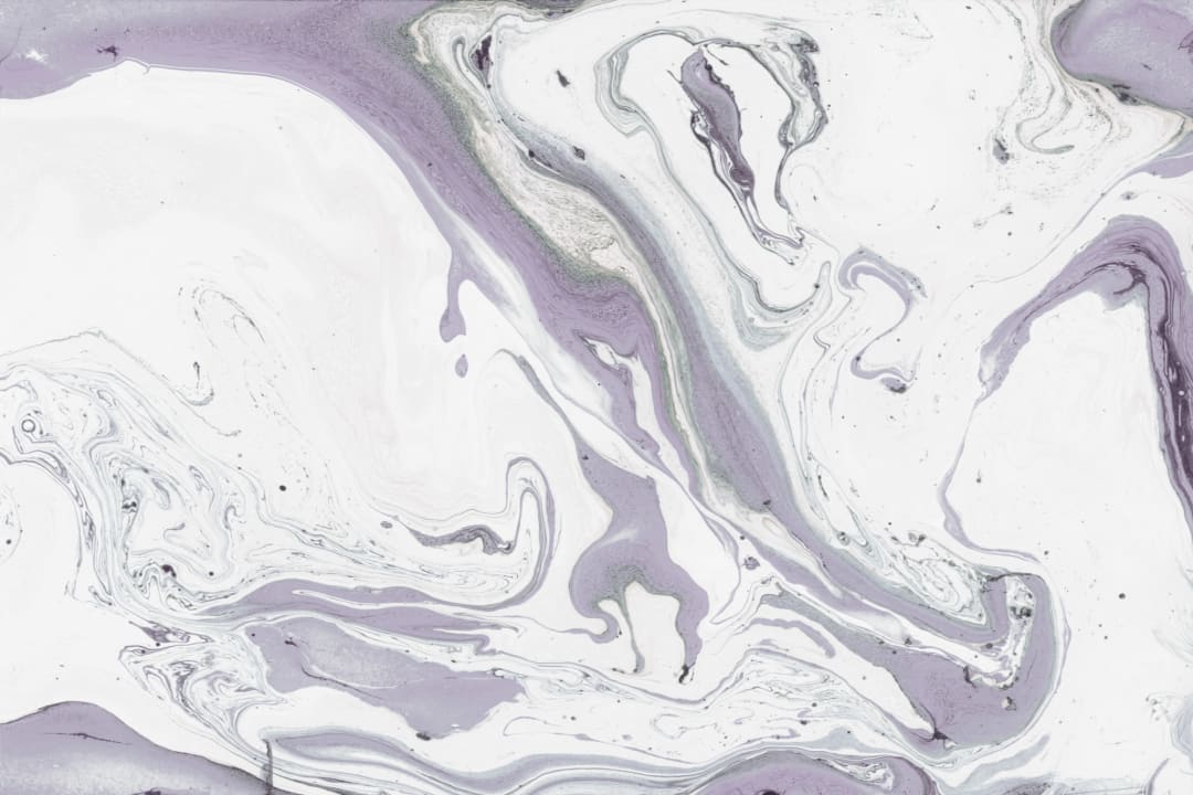 Purple & White Marbleized Wallpaper Mural