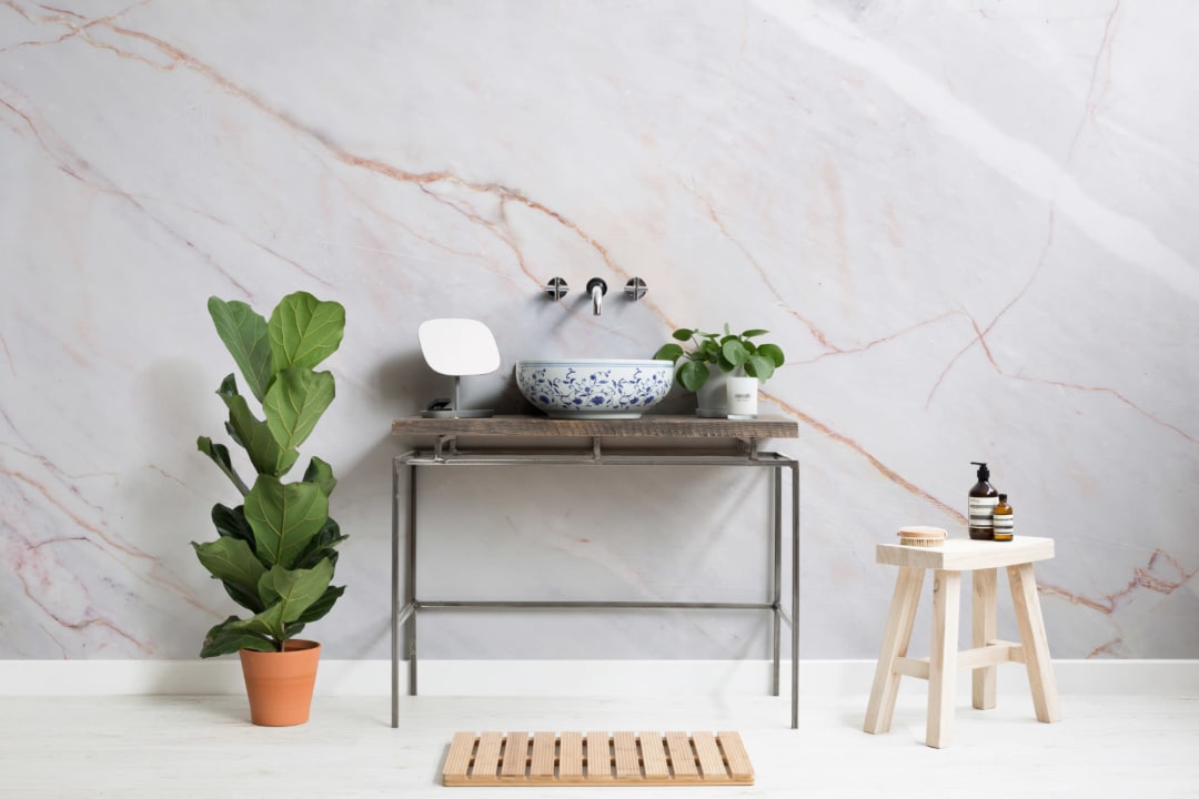 Natural Cracked Marble Wallpaper Mural
