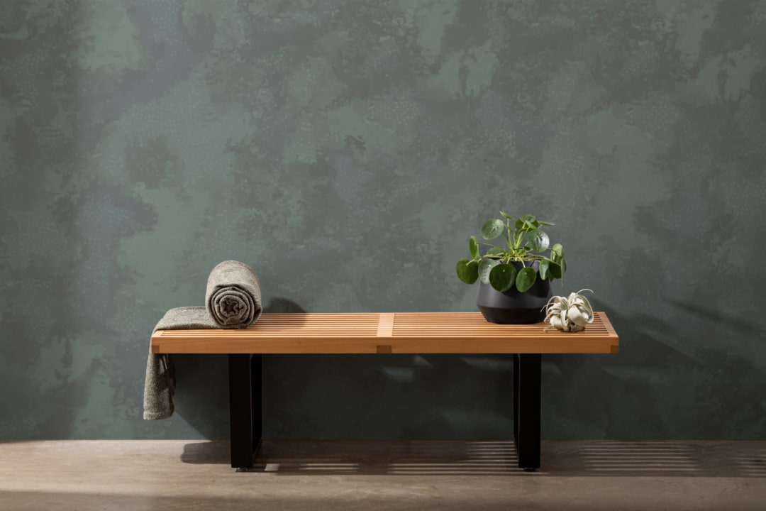 Dark Green Moss Textures Wallpaper Mural