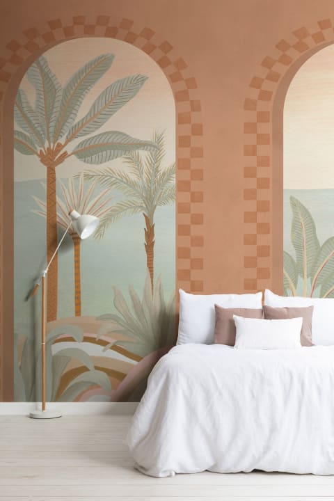 Mediterranean Arch Scenic Mural