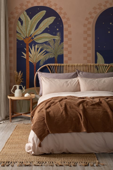 Dark Mediterranean Arch Scenic Mural