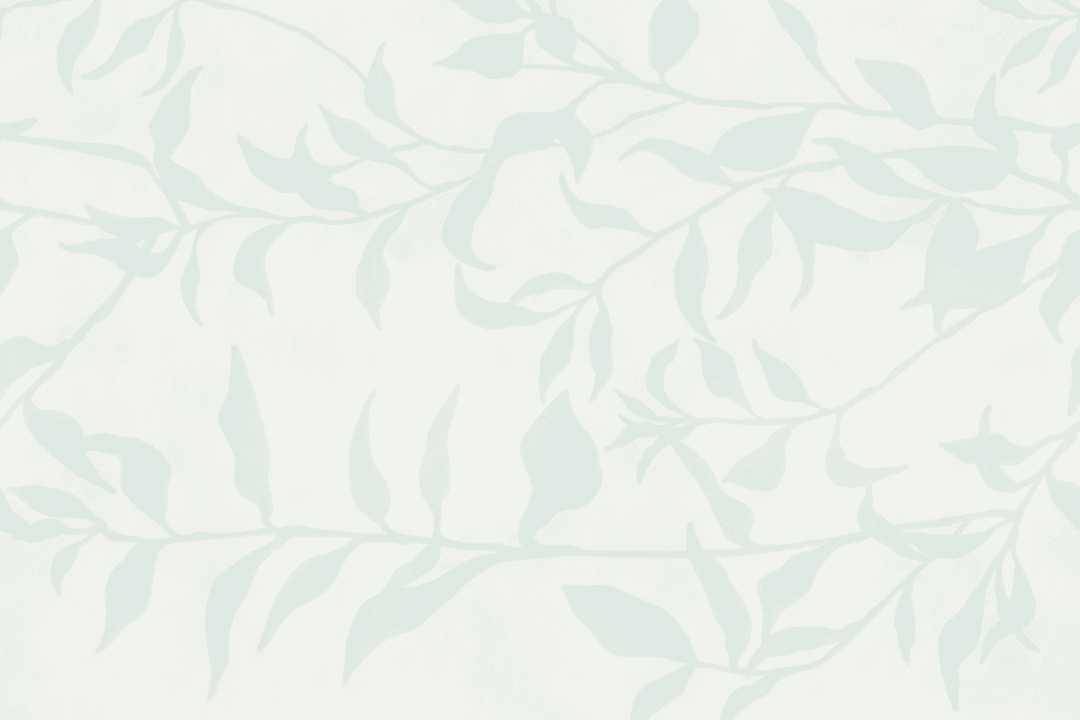 Blue Olive Tree Branch Mural