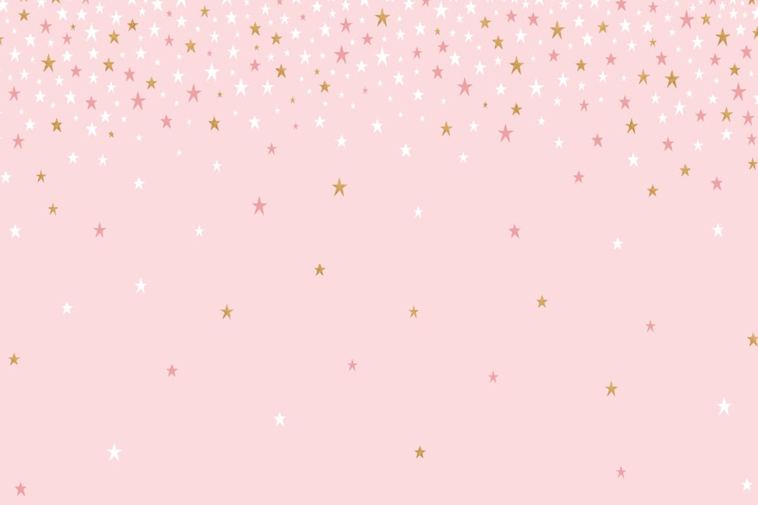 Falling Pink Stars Fototapet