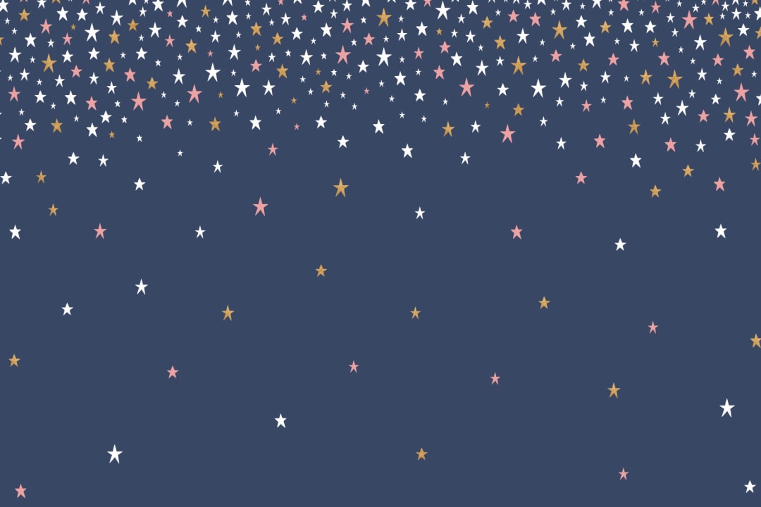 Falling Star Blue Wallpaper Mural