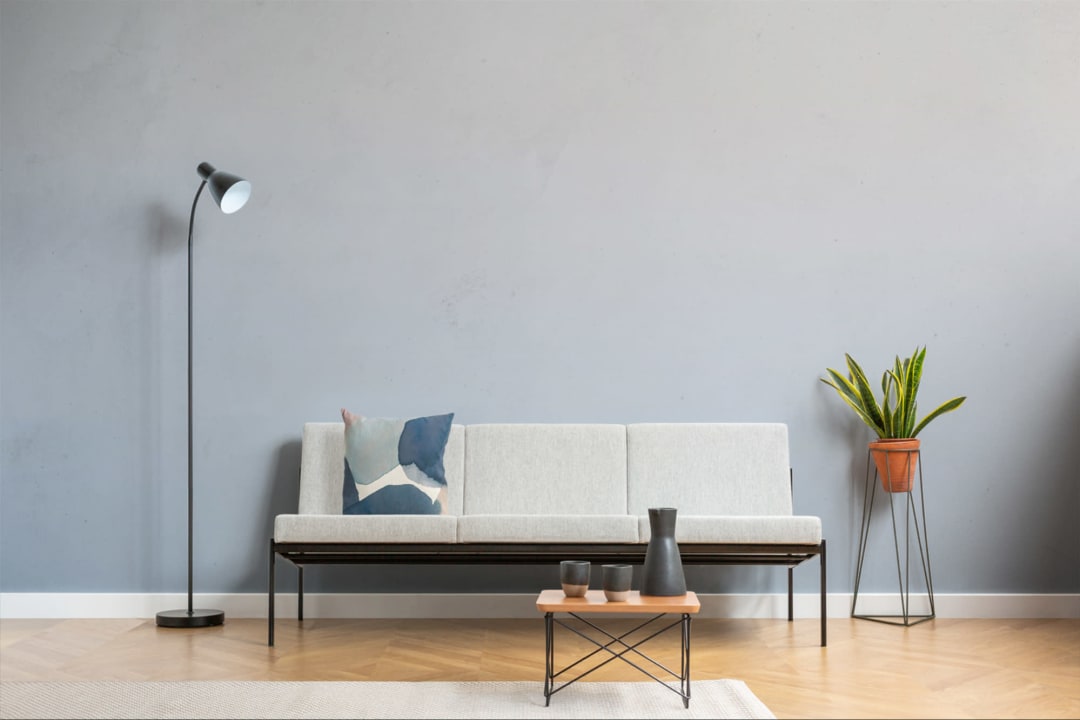 Gray & Blue Ombre Wallpaper Mural
