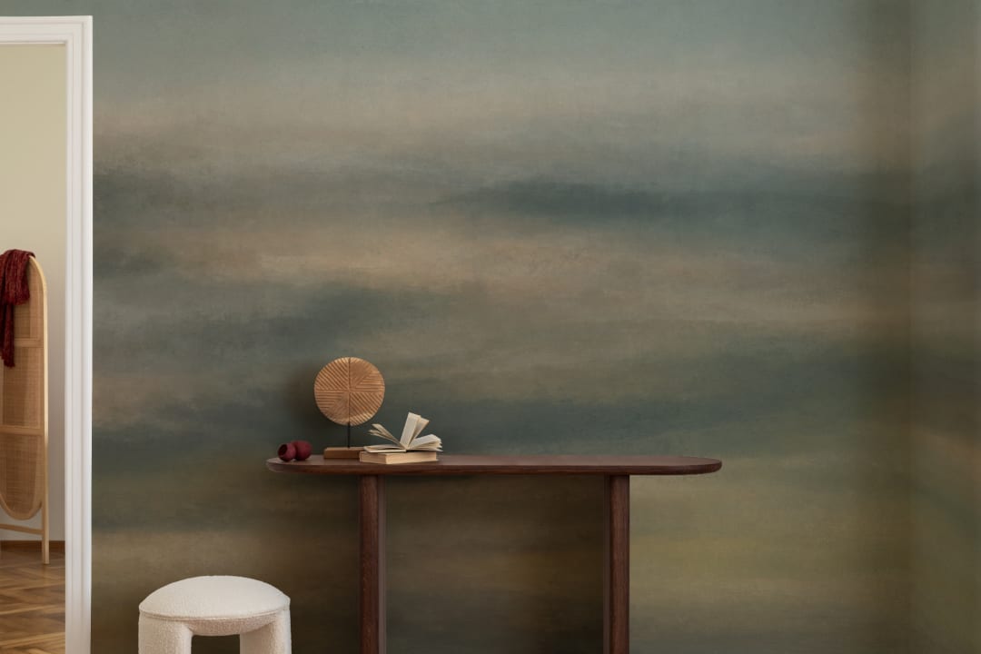 Dark Abstract Landscape Atmosphere Wallpaper Mural