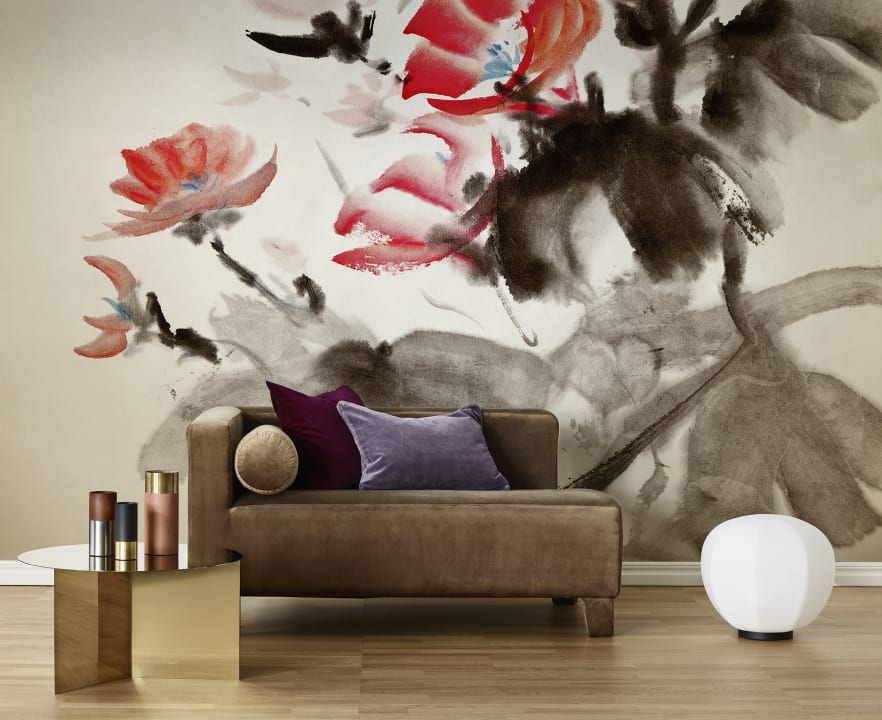 Décor mural avec motif asiatique