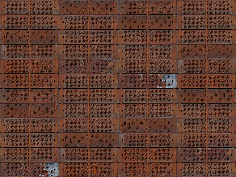 Papier peint plaques d'acier rouillées