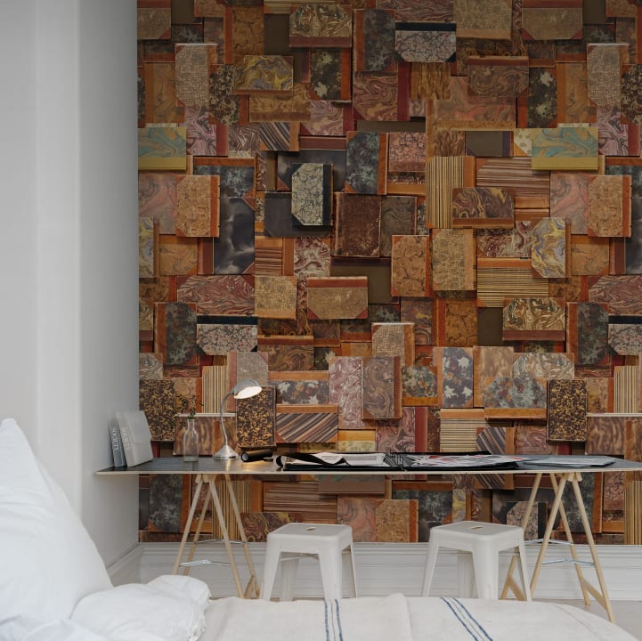 Boeken behang voor bibliotheek of kantoor