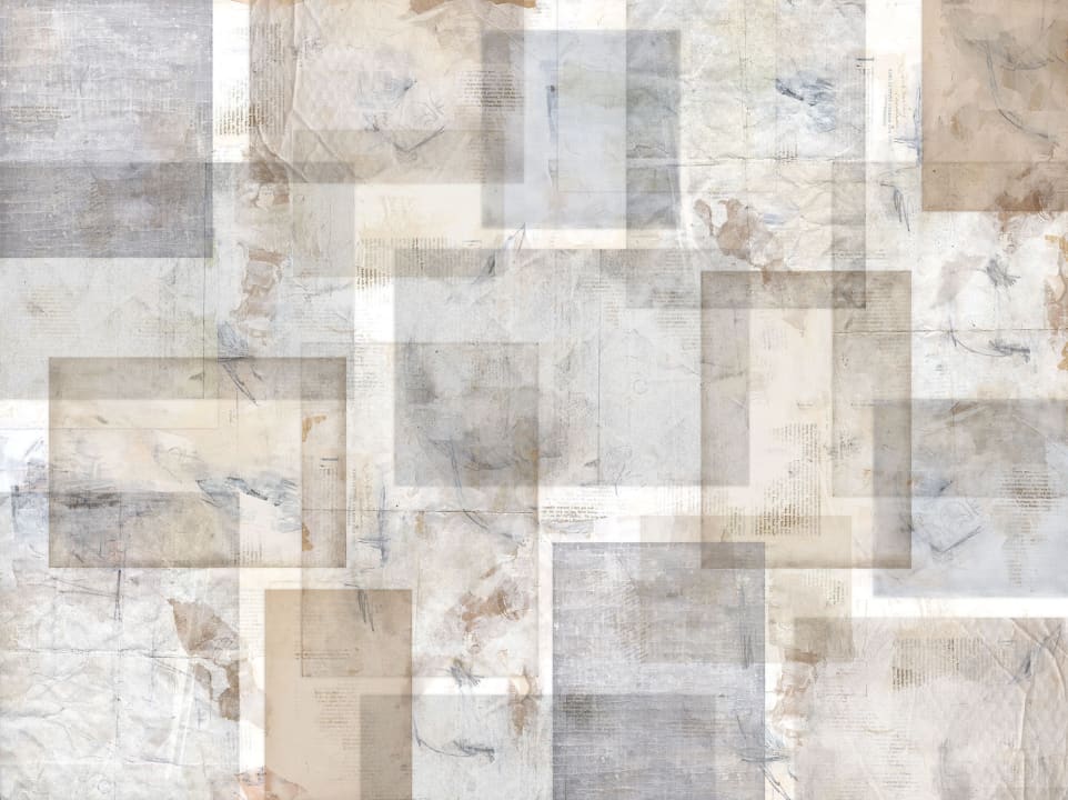 Sheer paper sheets behang