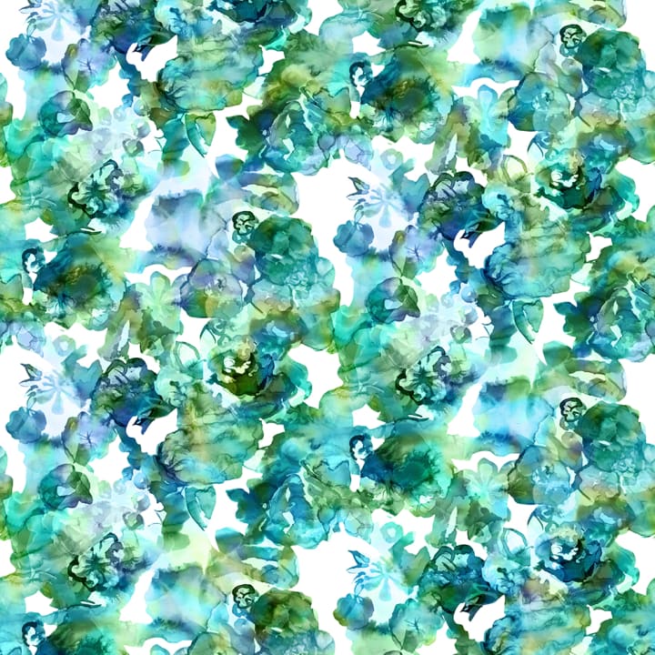 Turquoise, green and aqua wallpaper with aquarelle look