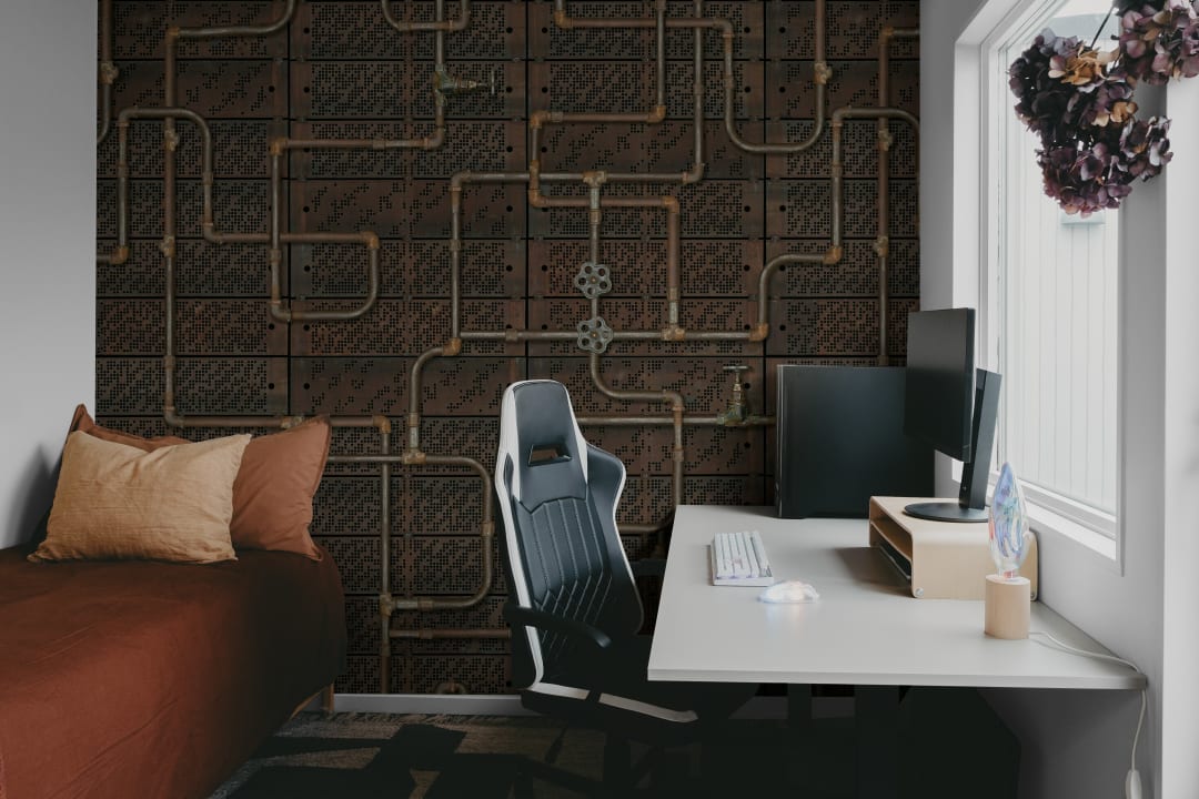 Honor the anatomy of plumbery with this stunning wall mural