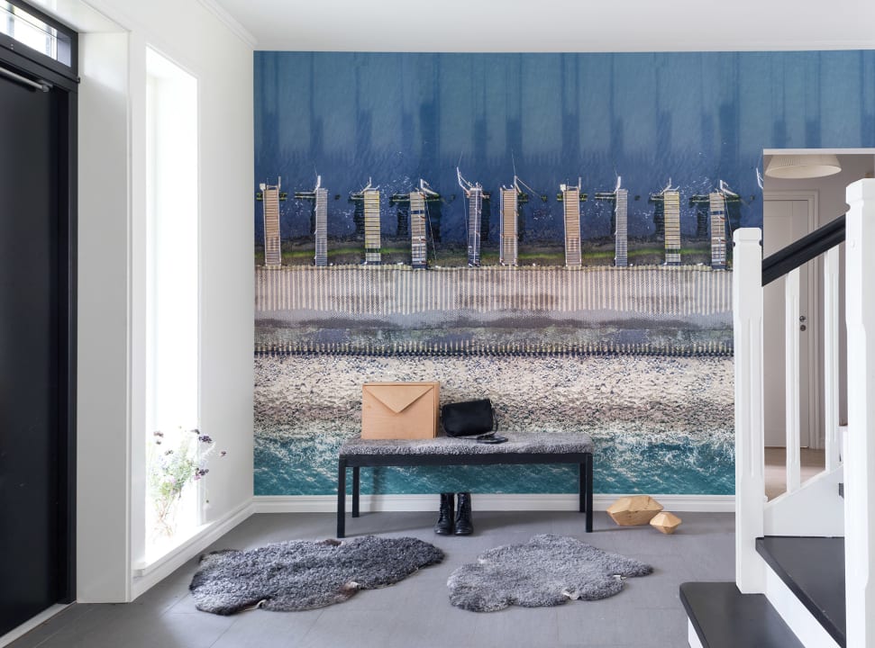 Nautische mural met intrigerende perspectieven