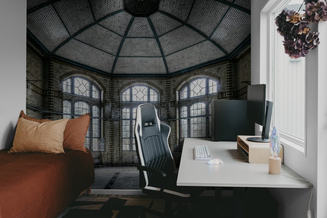 3D wall mural for depth