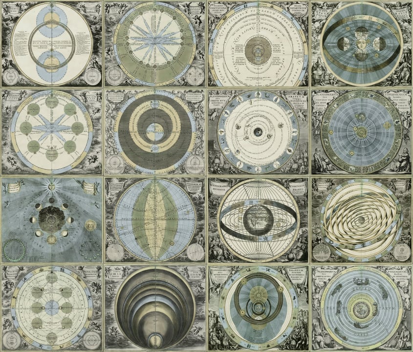 Dessins d'astronomie vintage