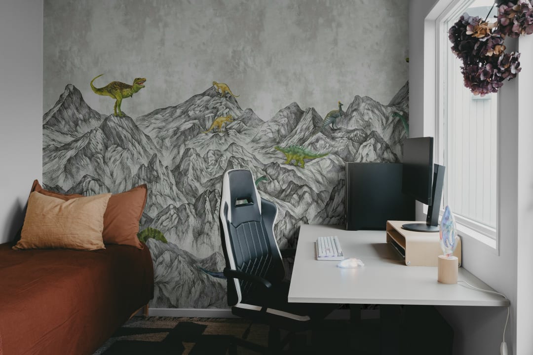 A dinosaur wallpaper for little and big kids