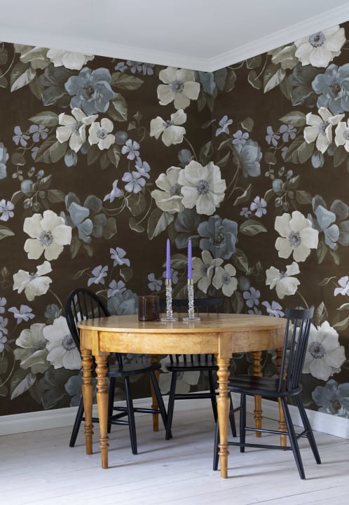 Handgeschilderde vintage bloemen