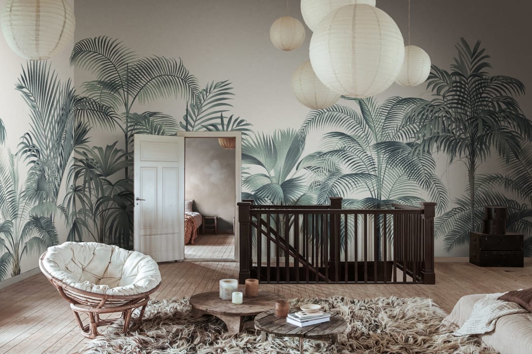 Swaying Palm Leaves