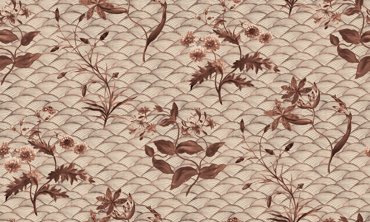 Floral Ripple Rust
