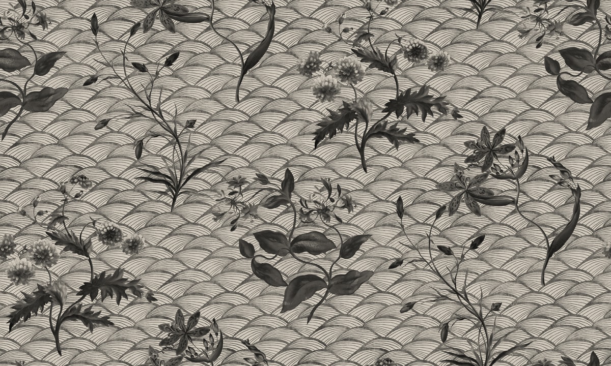 Floral Ripple Graphite
