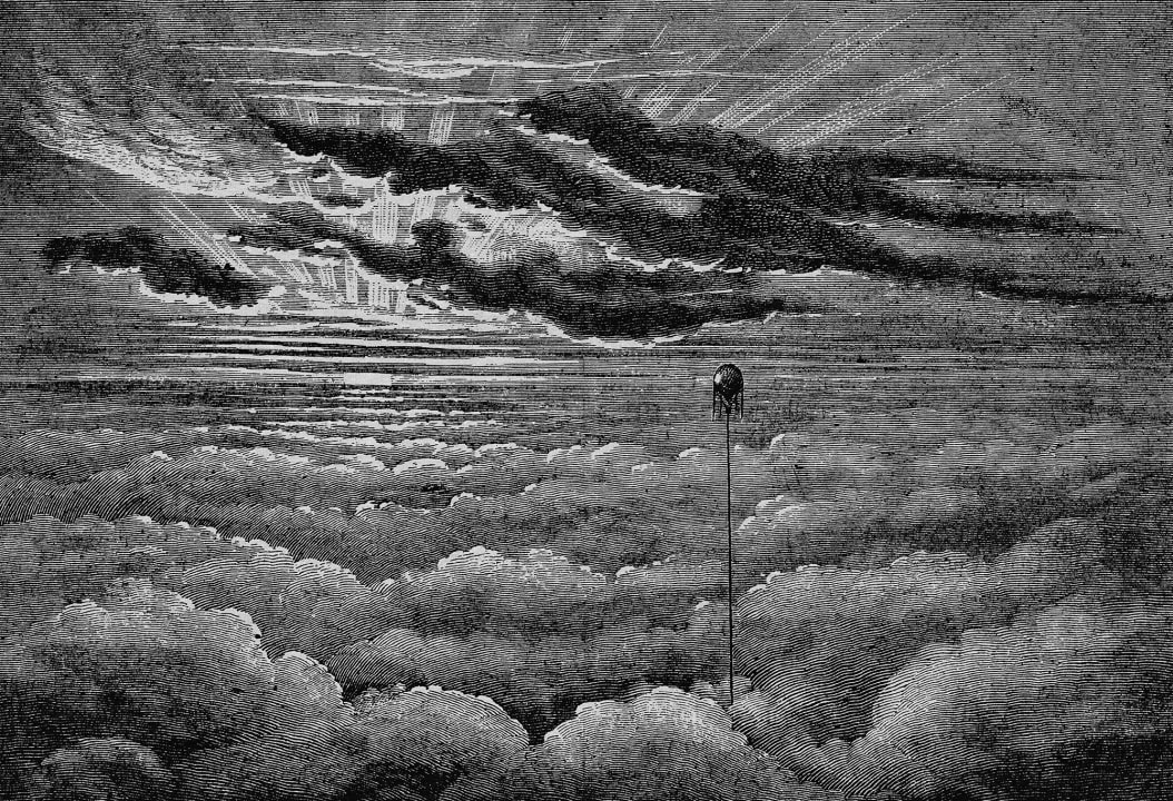 Boven de wolken