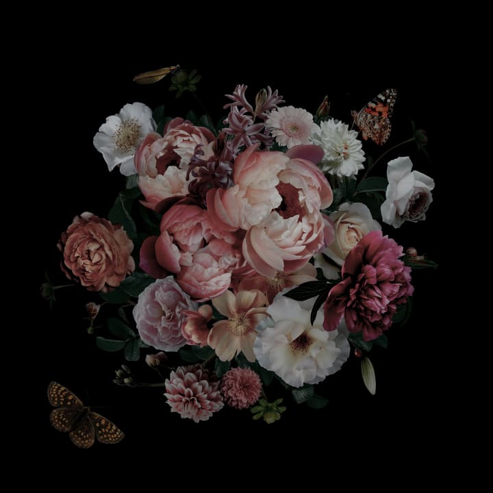 Blomster og sommerfugler