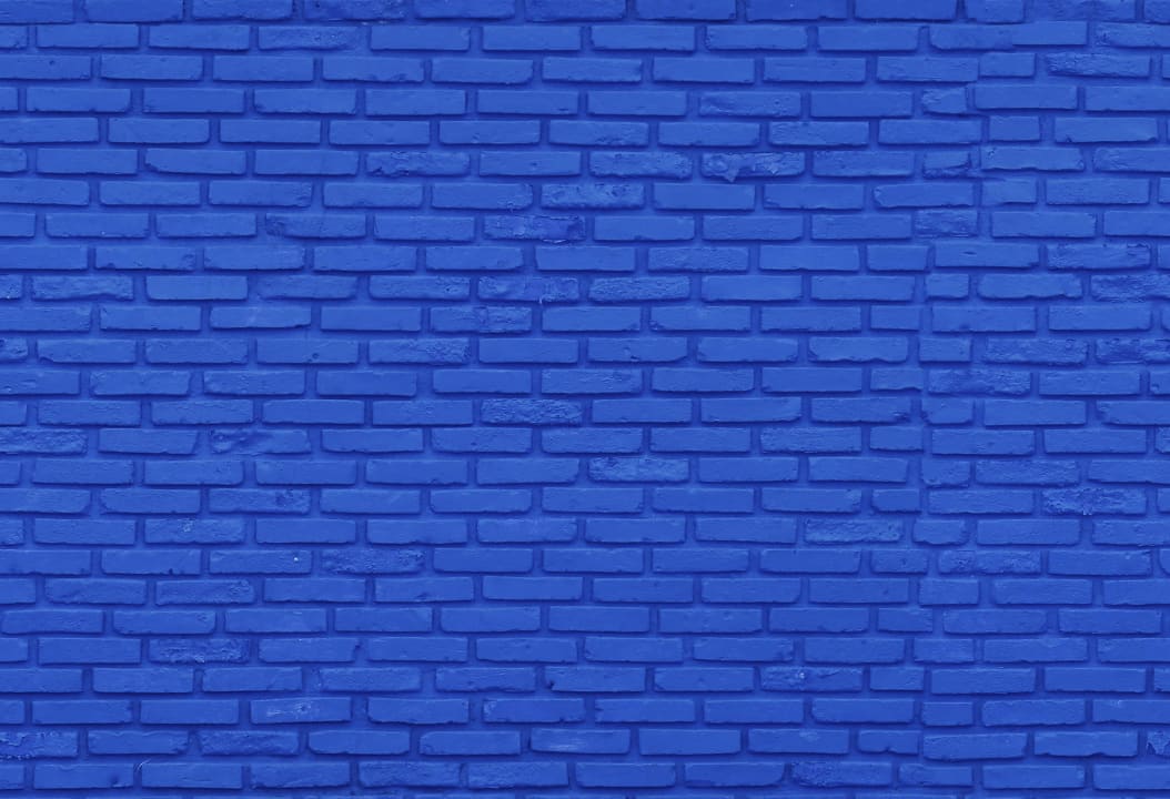 Brick Wall in Cobalt
