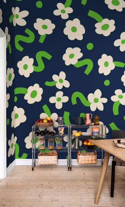 Speelse bloemenprint