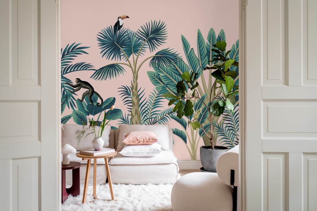 Vintage Tropisch Botanisch