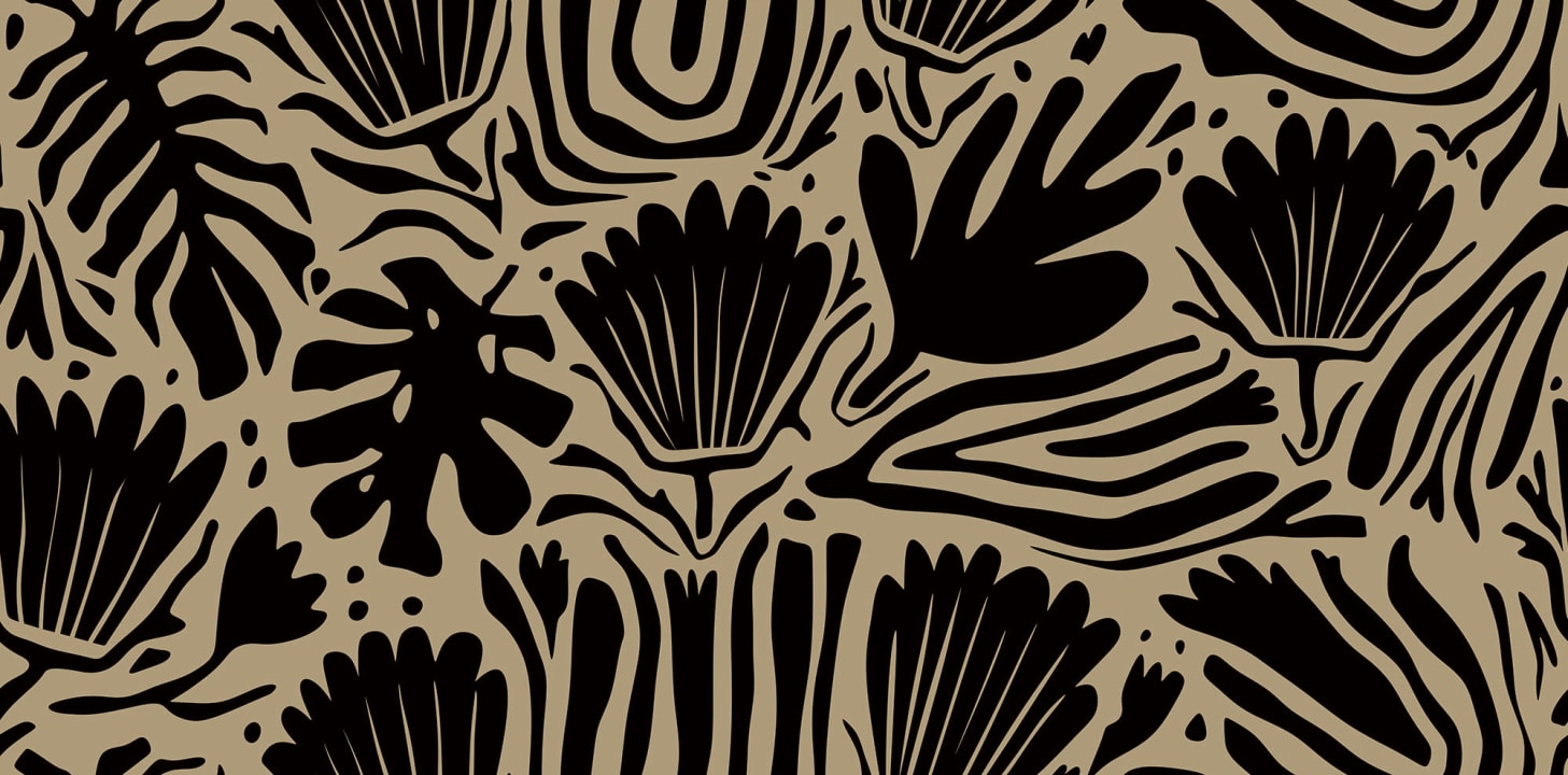 Silhouet van de natuur in kleur