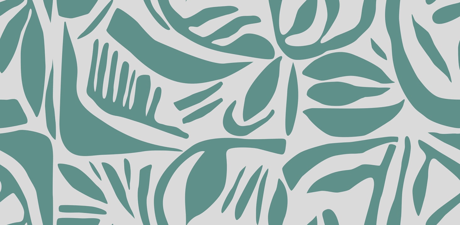 Sereen Aqua Bloemen